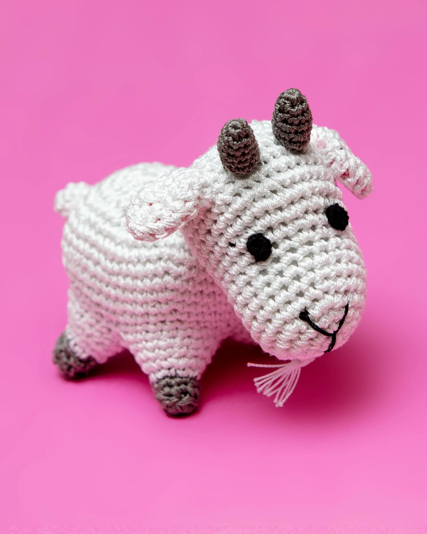 Bearded Goat Organic Knit Dog Toy