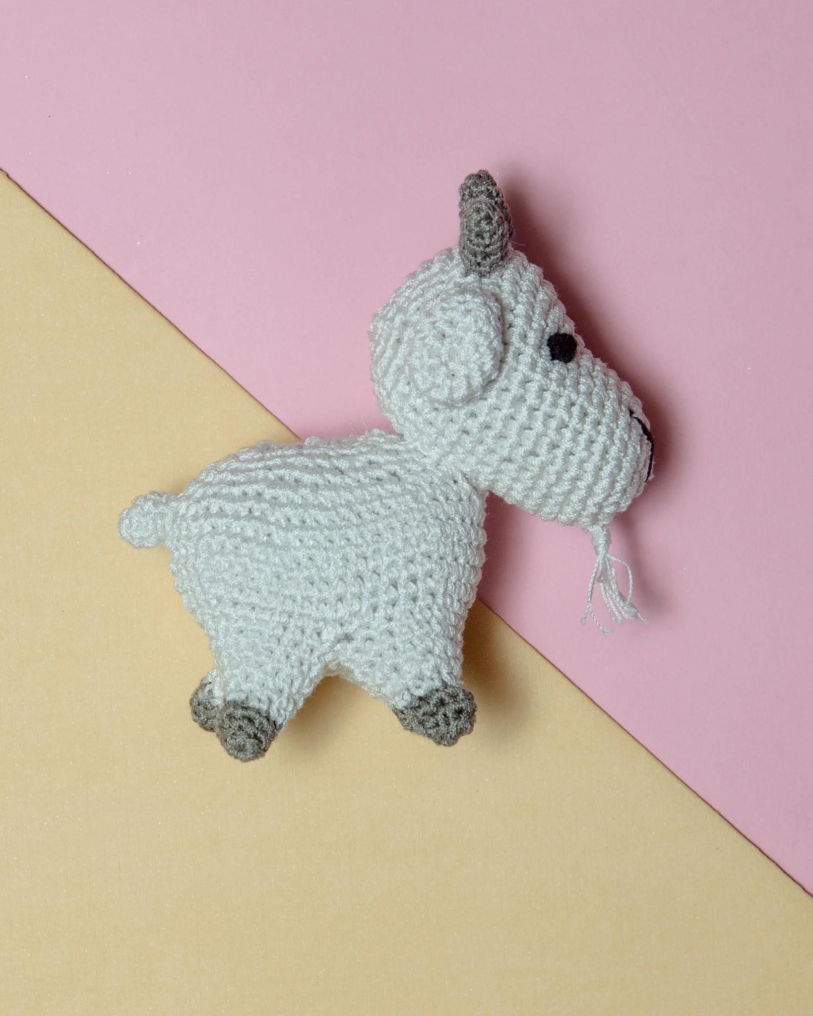 Bearded Goat Organic Knit Dog Toy - Image 2