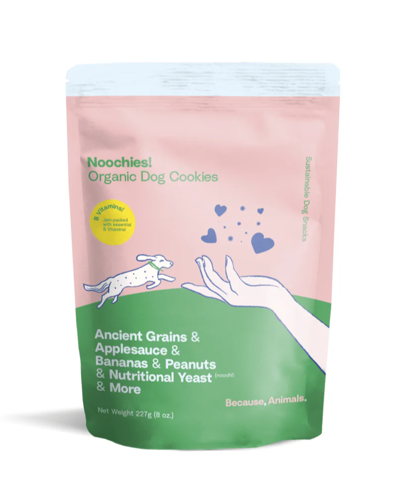 Noochies Organic Peanut Butter & Banana Dog Treats - Image 2