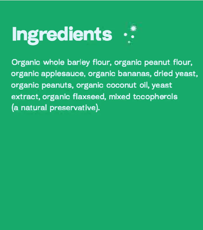 Noochies Organic Peanut Butter & Banana Dog Treats - Image 3