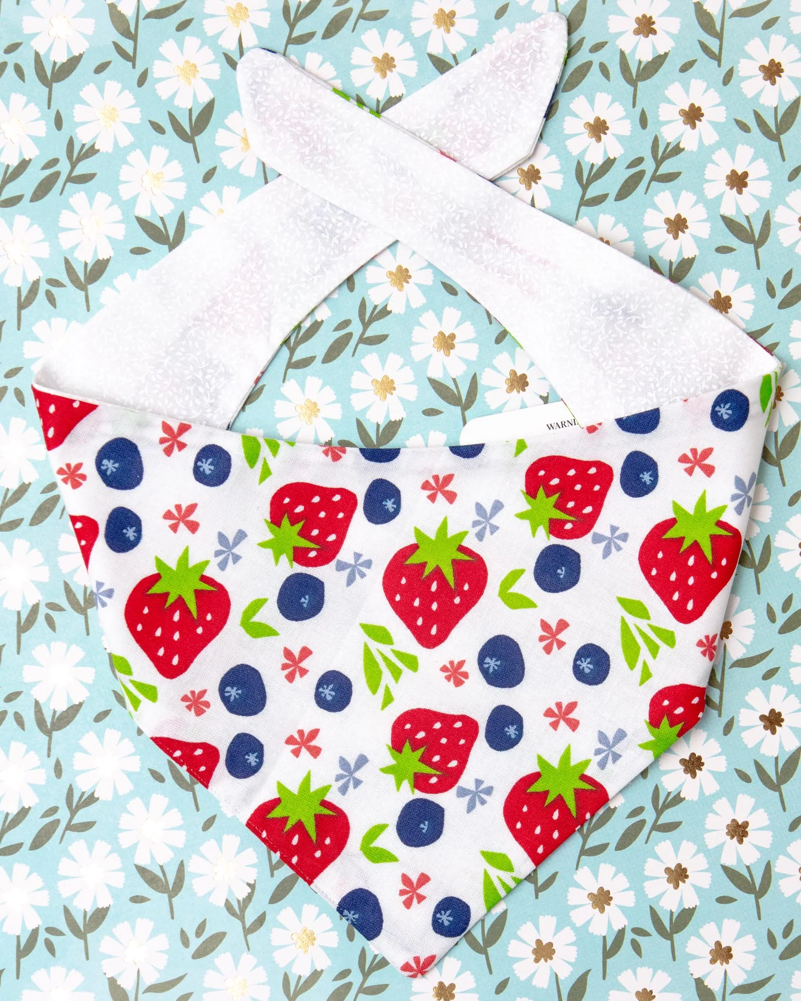 Berries & Cream Bandana<br>(Made in the USA) (FINAL SALE) - Image 2