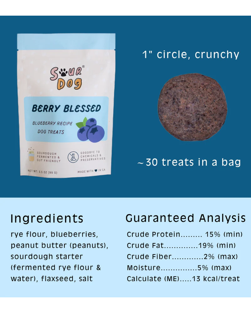 Berry Blessed - Blueberry Sourdough Dog Treats - Image 3