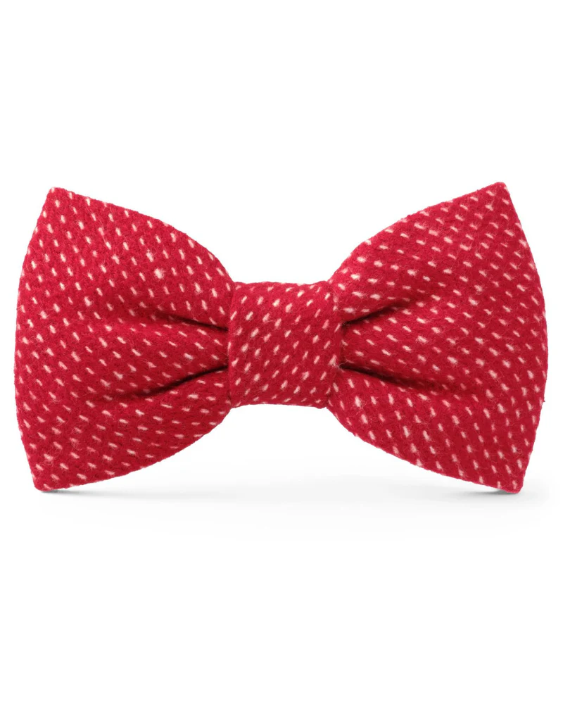 Berry Stitch Dog Bow Tie (Made in the USA) - Image 2