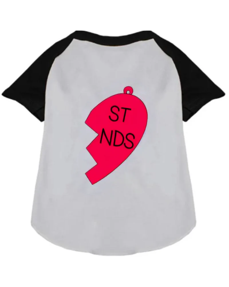 *Best Friends* Graphic Dog T-Shirt (Right Heart) (FINAL SALE) - Image 2