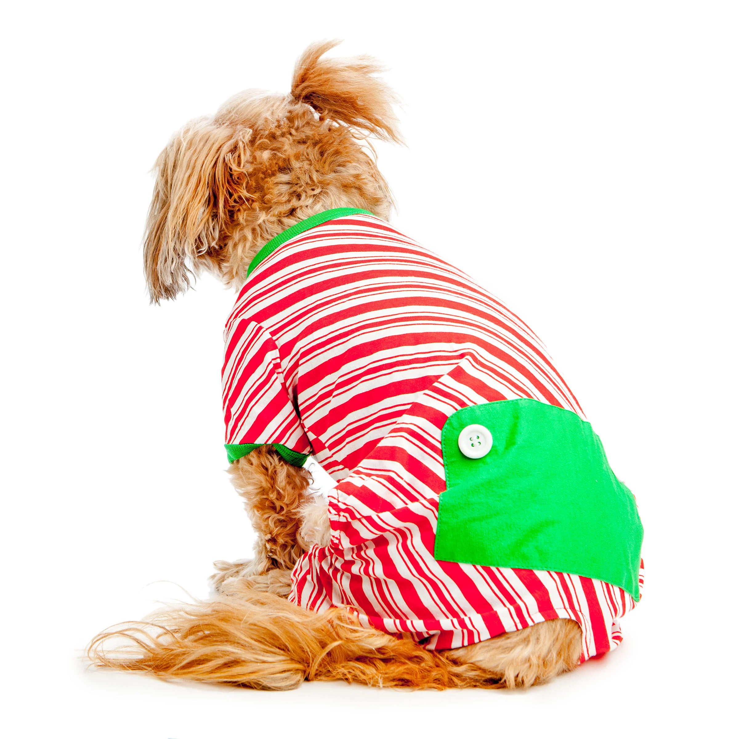 BEST FURRY FRIENDS | Red and White Striped Holiday PJs - Image 2