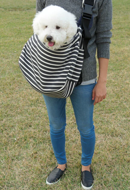 BETTERS | Sling Bag in Black & White Stripe - Image 2