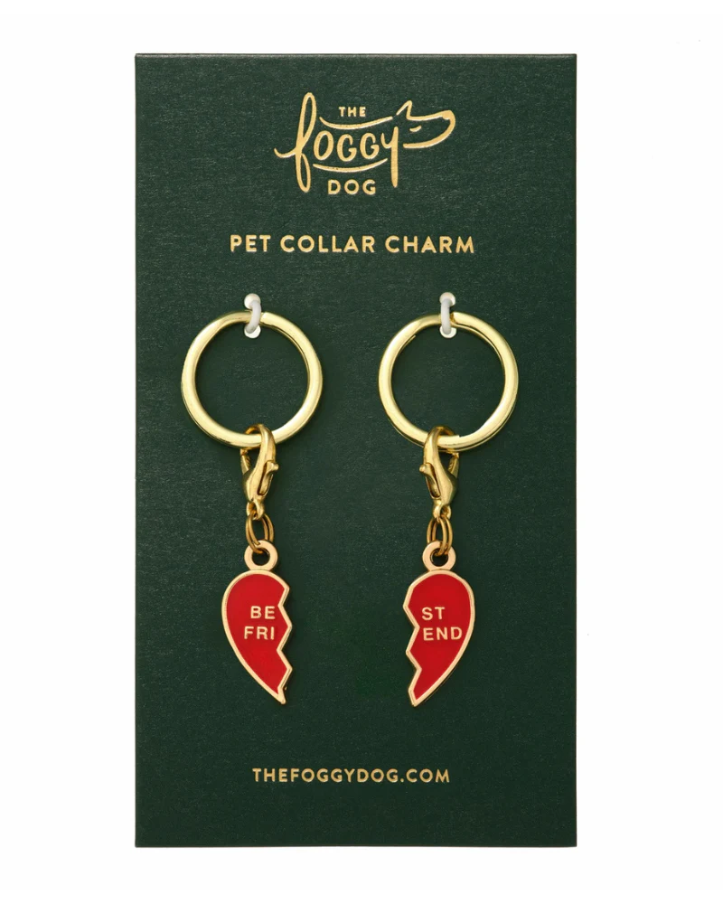 BFF Hearts Dog Collar Charm - Image 3