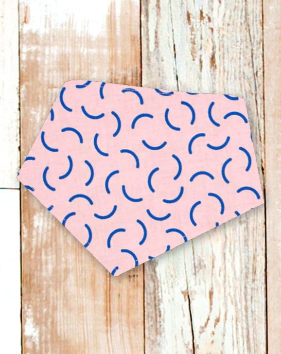 Dog Bandana in Soft Pink Pop Print (Made in the USA) << CLEARANCE >> - Image 3