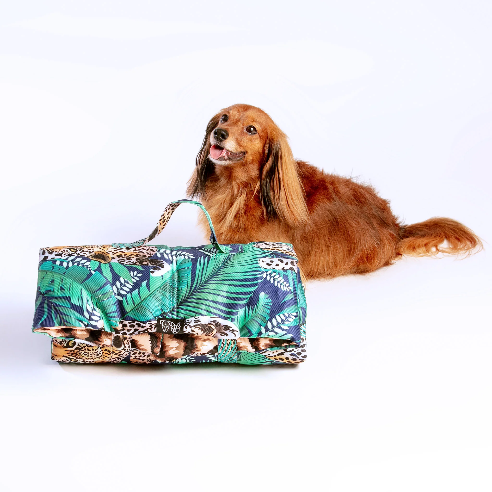 On-The-Go Pet Mat in Tropical Luxe Leopard << FINAL SALE >> - Image 4