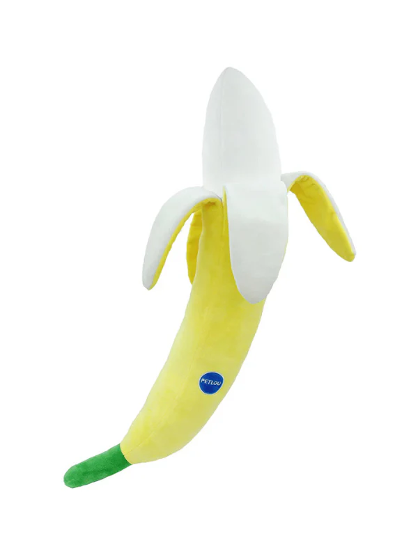 Big Banana Squeaky Plush Dog Toy (29")