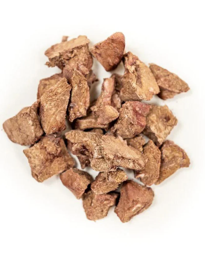 Bison Heart Tidbits Freeze-Dried Dog Treats - Image 2