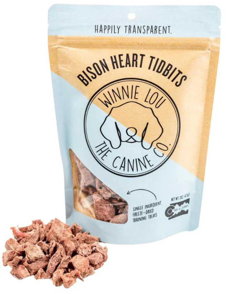 Bison Heart Tidbits Freeze-Dried Dog Treats - Image 4