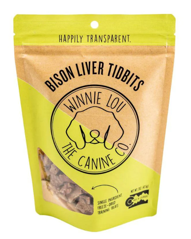 Bison Liver Tidbits Freeze-Dried Dog Treats - Image 3