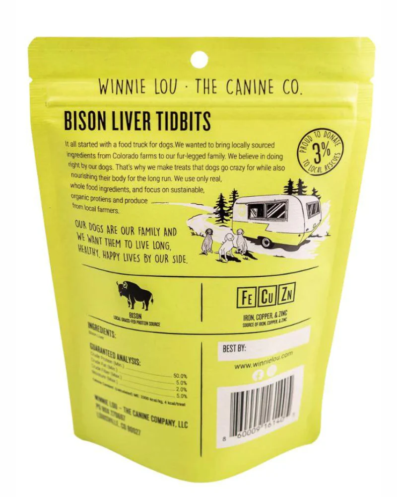 Bison Liver Tidbits Freeze-Dried Dog Treats - Image 4