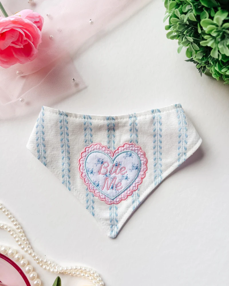 Bite Me Snap-On Dog Bandana