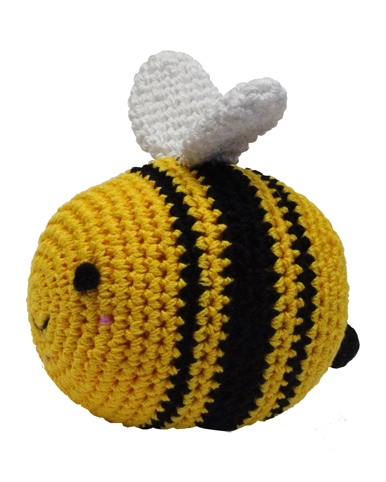 Bizzy the Bee Organic Cotton Knit Dog Toy - Image 3