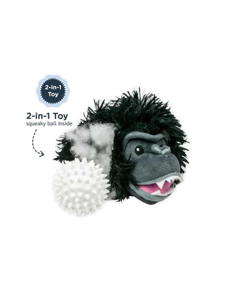 Black Bear 2-in-1 Fetch Ball Dog Toy - Image 2