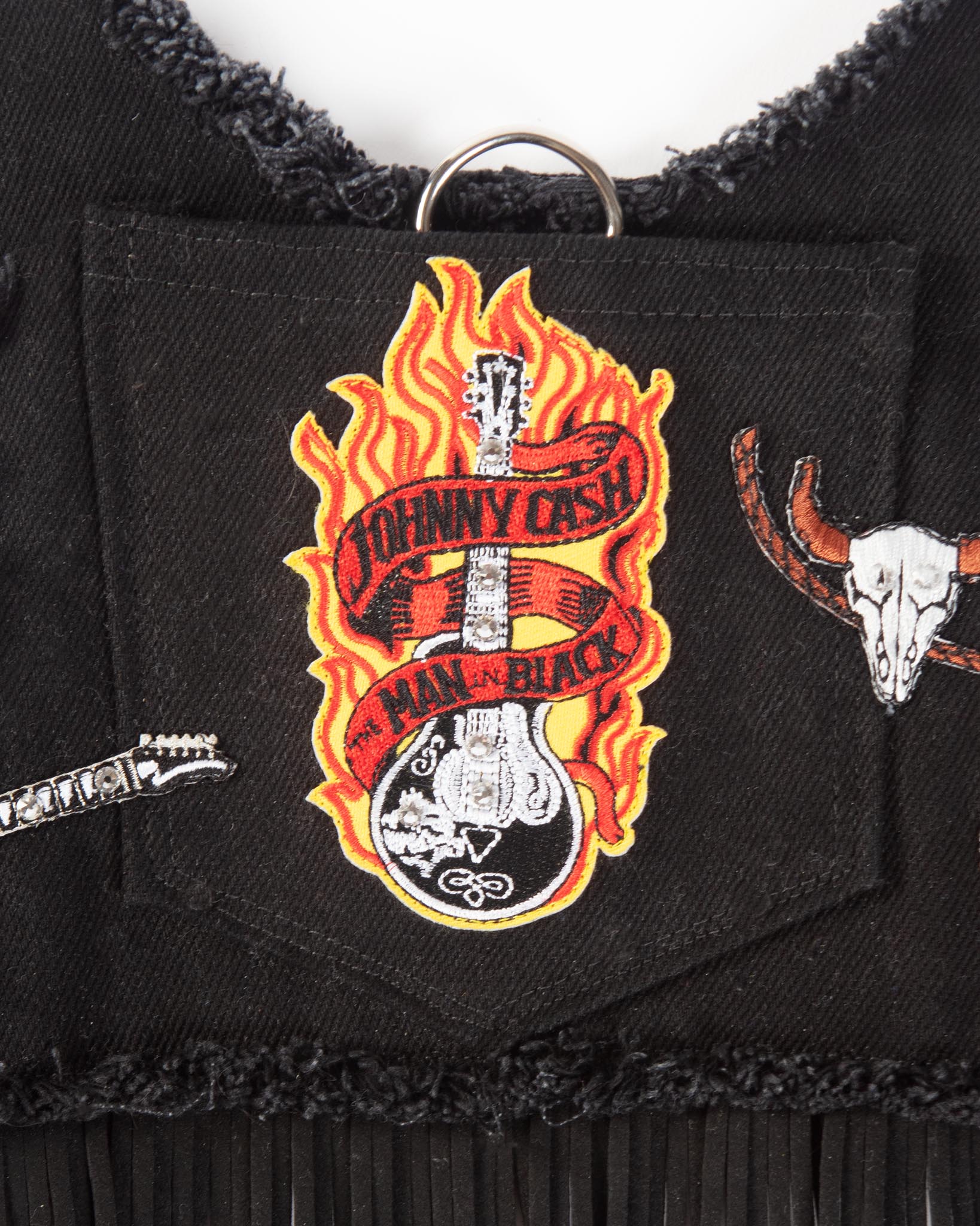 Black Denim Cowboy Dog Harness (Made in the USA) (FINAL SALE) - Image 4