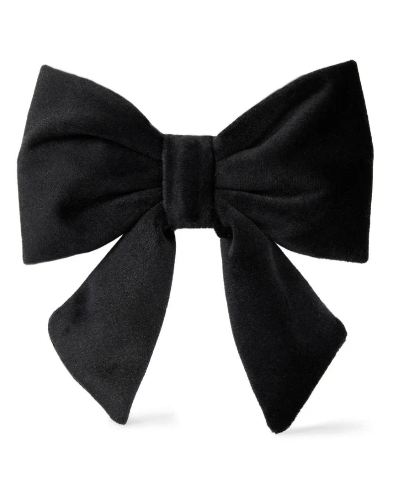 Black Velvet Dog Lady Bow (Made in the USA) (FINAL SALE) - Image 2