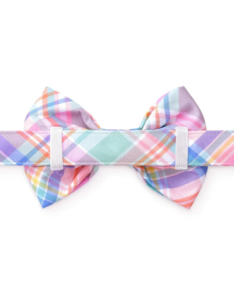 Blooming Plaid Dog Bow Tie (FINAL SALE) - Image 3