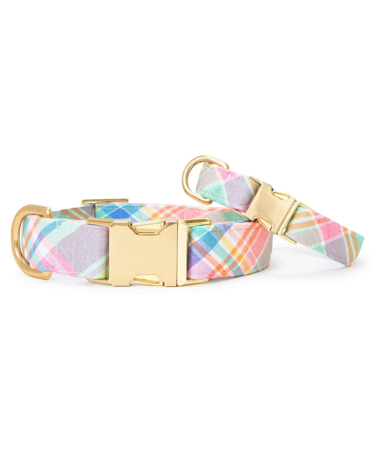 Blooming Plaid Dog Collar (Made in the USA) (FINAL SALE) - Image 2