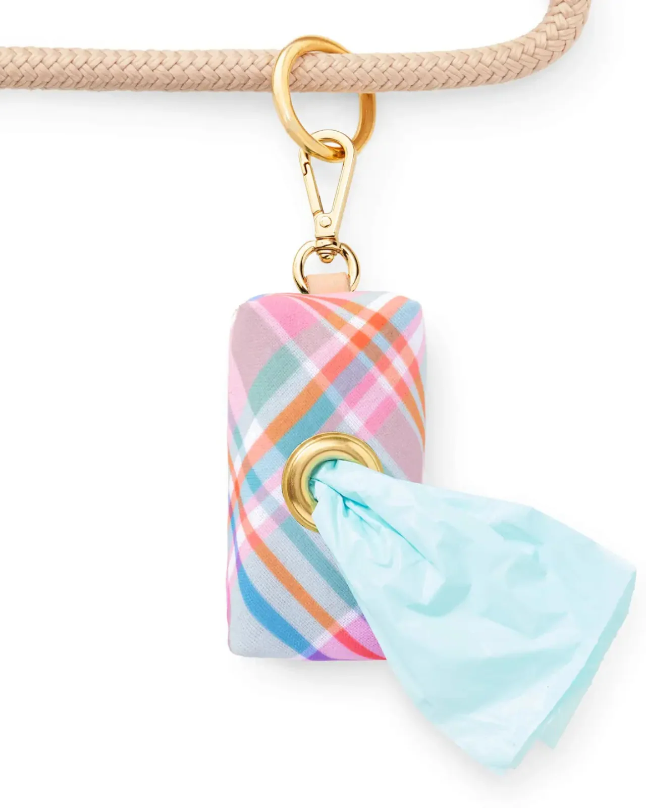 Blooming Plaid Waste Bag Dispenser (Made in the USA)