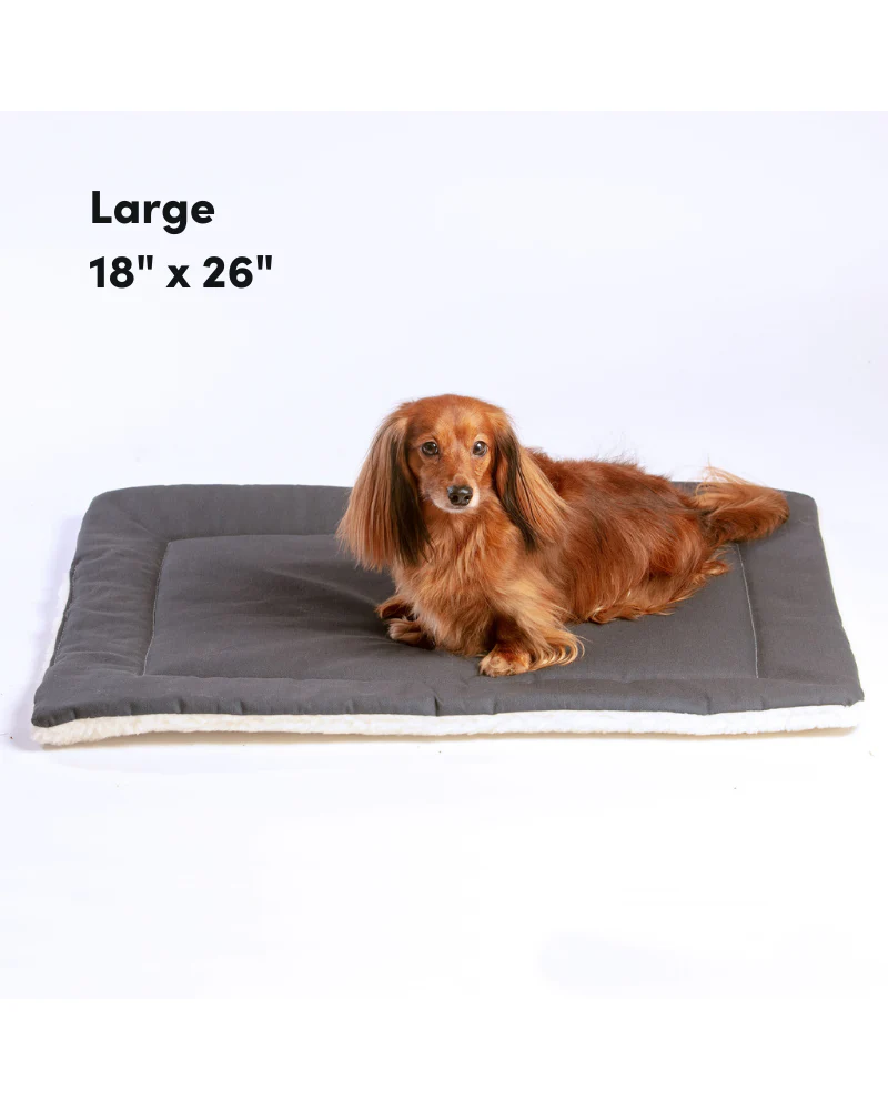 Blue Denim & Shearling Pet Napping Mat (Made in the USA) - Image 11