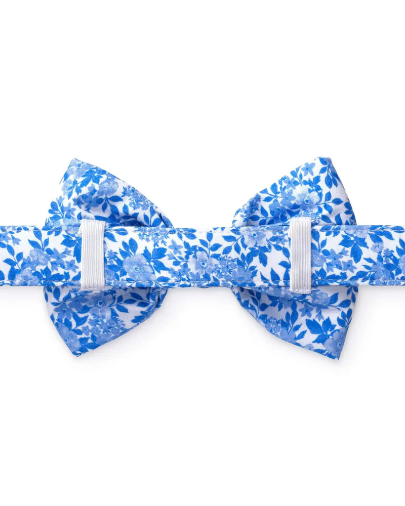 Blue Roses Dog Bow Tie (FINAL SALE) - Image 3
