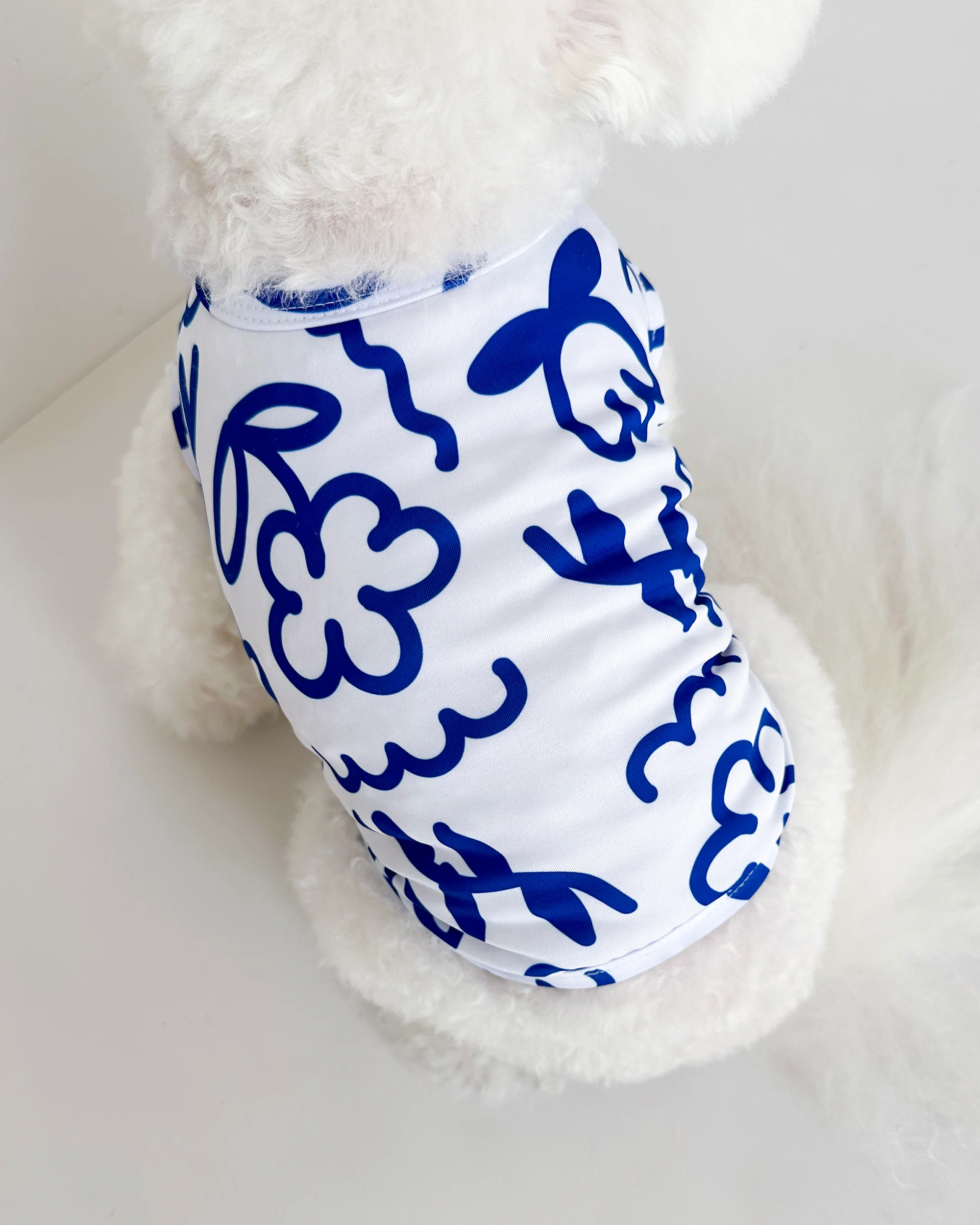 Blue Scribbles Cooling Dog Tee (FINAL SALE) - Image 3