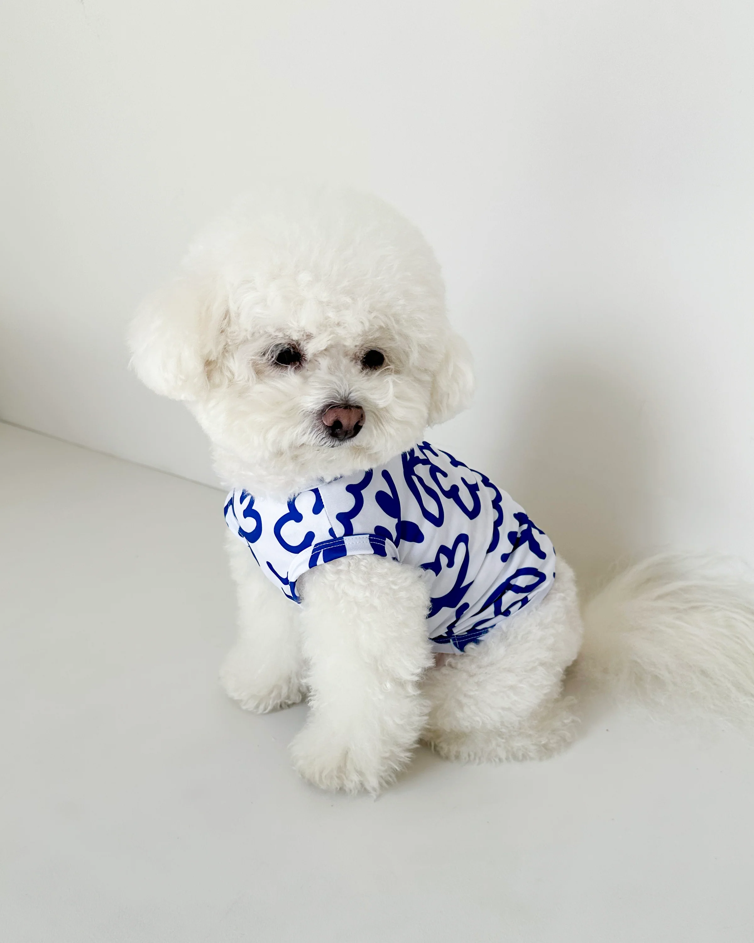 Blue Scribbles Cooling Dog Tee (FINAL SALE) - Image 5