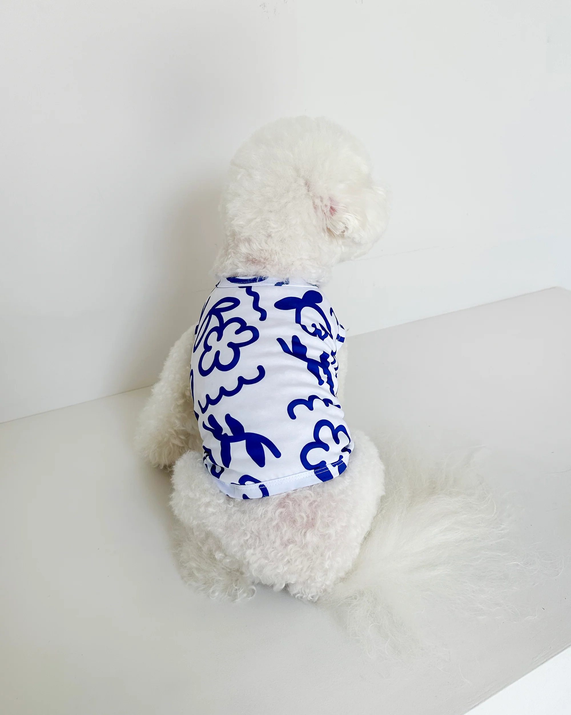 Blue Scribbles Cooling Dog Tee (FINAL SALE) - Image 7