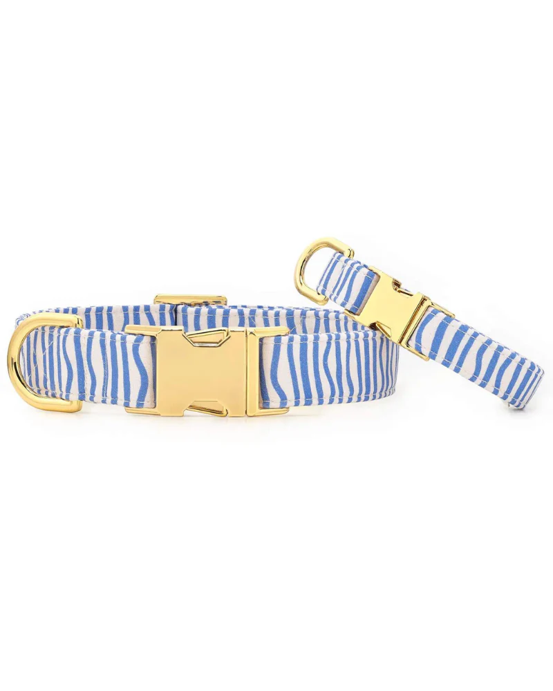 Blue Waves Dog Collar (Made in the USA) (FINAL SALE) - Image 2