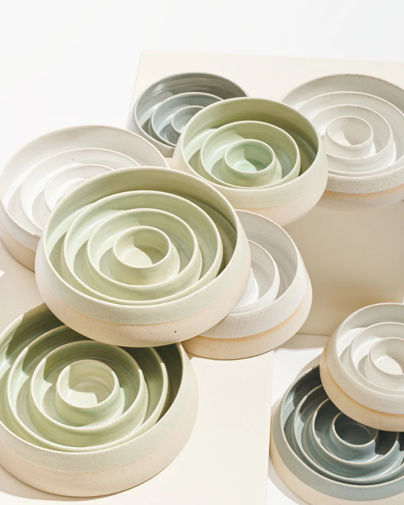 Bo Ceramic Slow Feeder Dog Bowl - Image 4