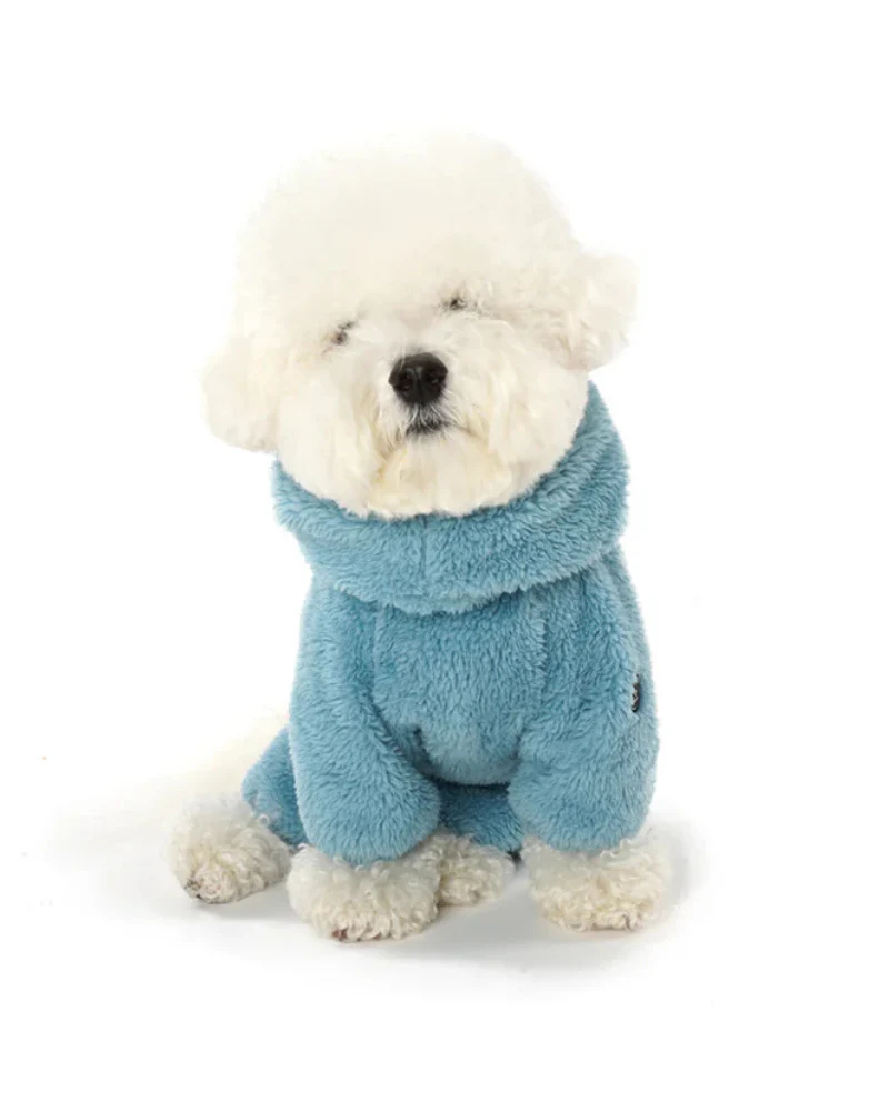 Boa Fleece Onesie for Dogs - Regular Fit (in Blue, Pink, Brown Ivory, or Grey) (FINAL SALE) - Image 43