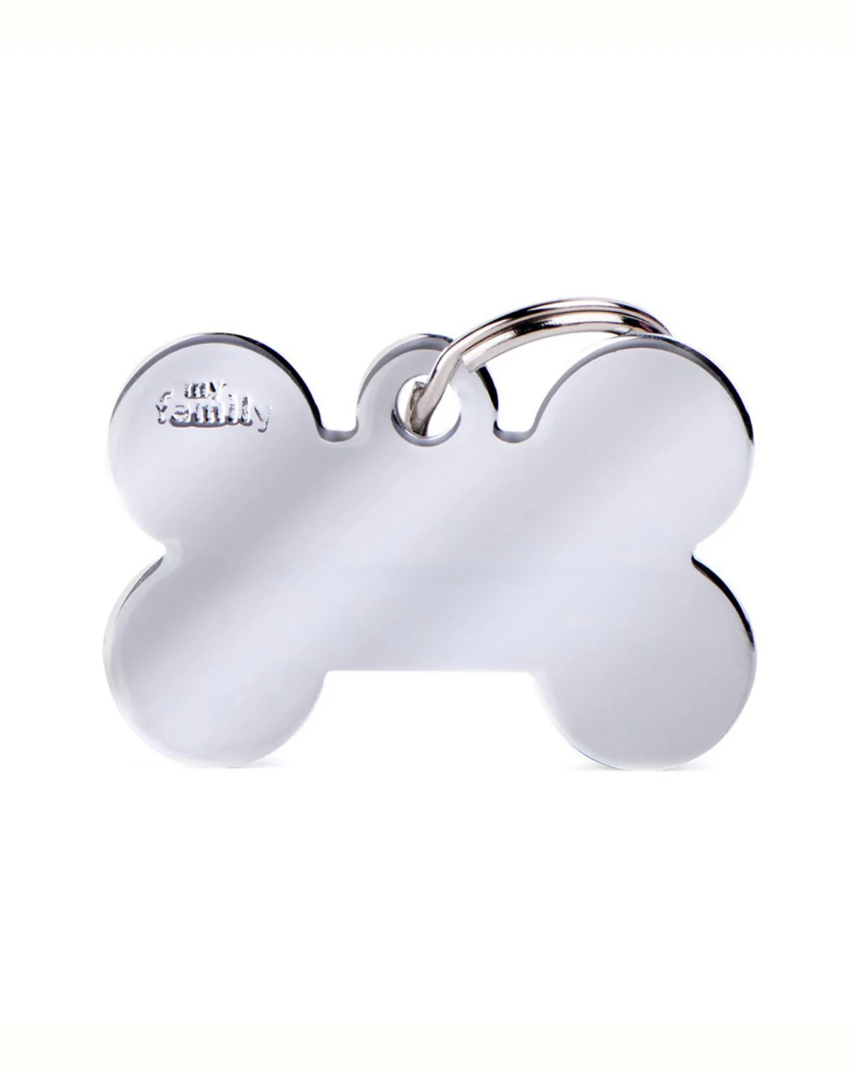 Bonne Bone in Chrome Custom Pet ID Tag - Image 4