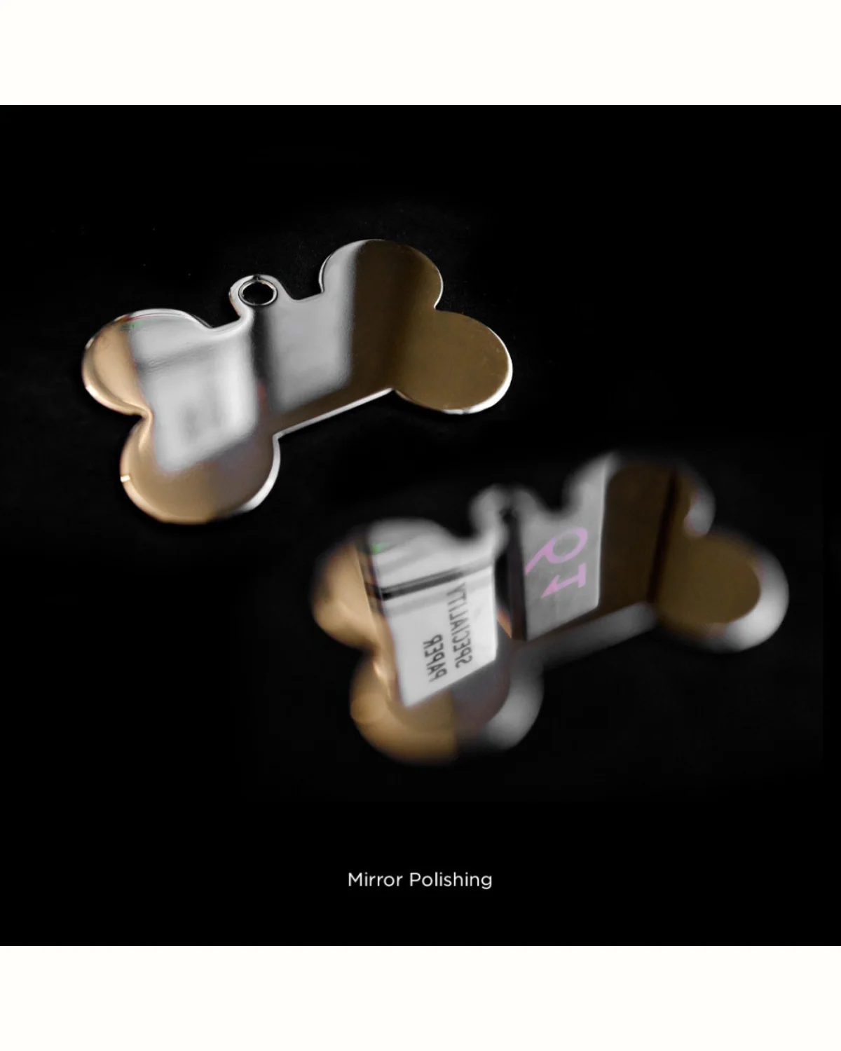 Bonne Bone in Chrome Custom Pet ID Tag - Image 8