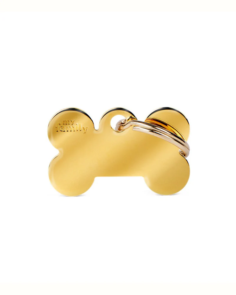 Bonne Bone in Golden Brass Custom Pet ID Tag - Image 5