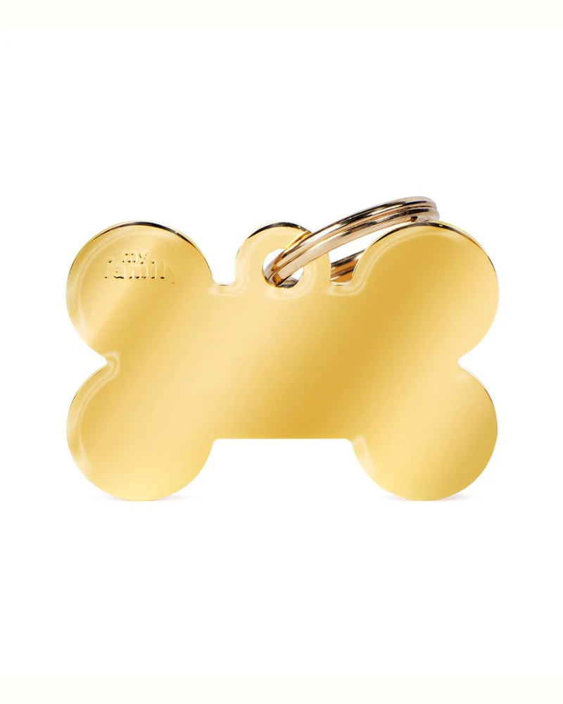 Bonne Bone in Golden Brass Custom Pet ID Tag - Image 6