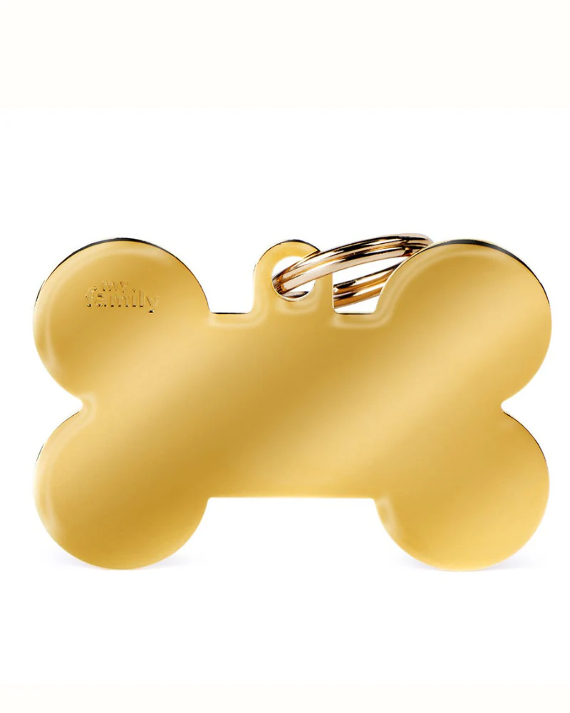 Bonne Bone in Golden Brass Custom Pet ID Tag - Image 7