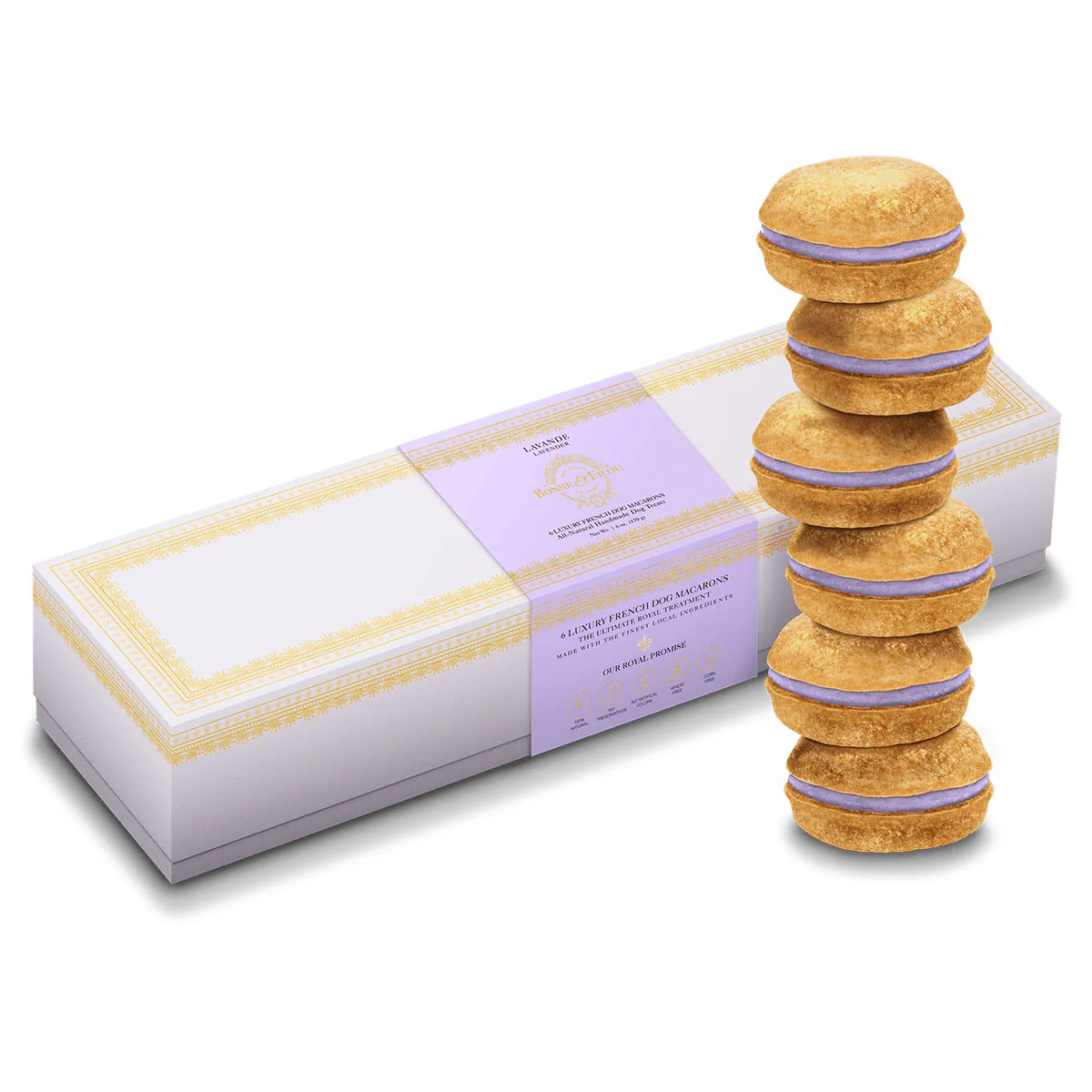 Lavender Macarons Dog Treat Box Set << FINAL SALE >> - Image 4