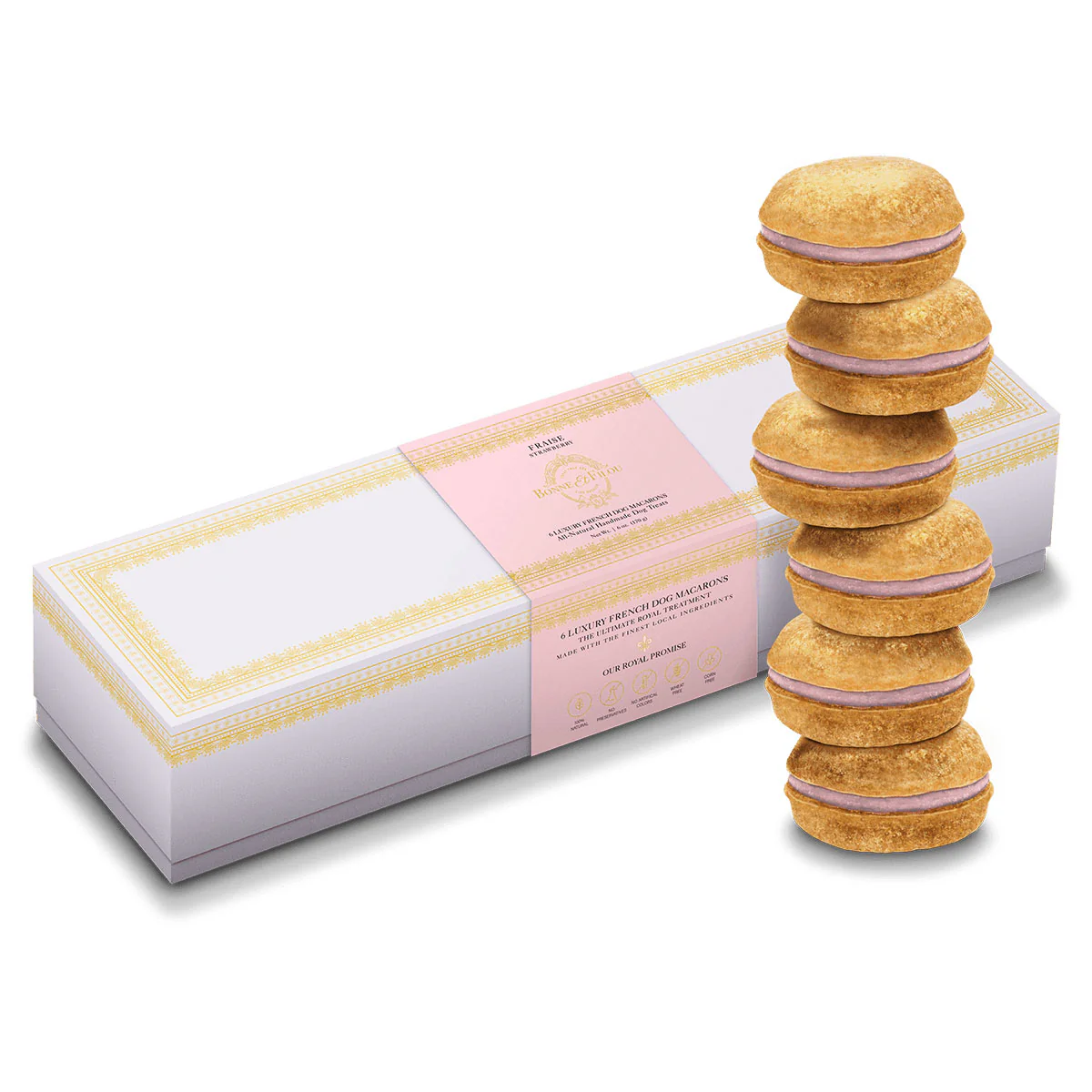 Strawberry Macarons Dog Treat Box Set << FINAL SALE >> - Image 4