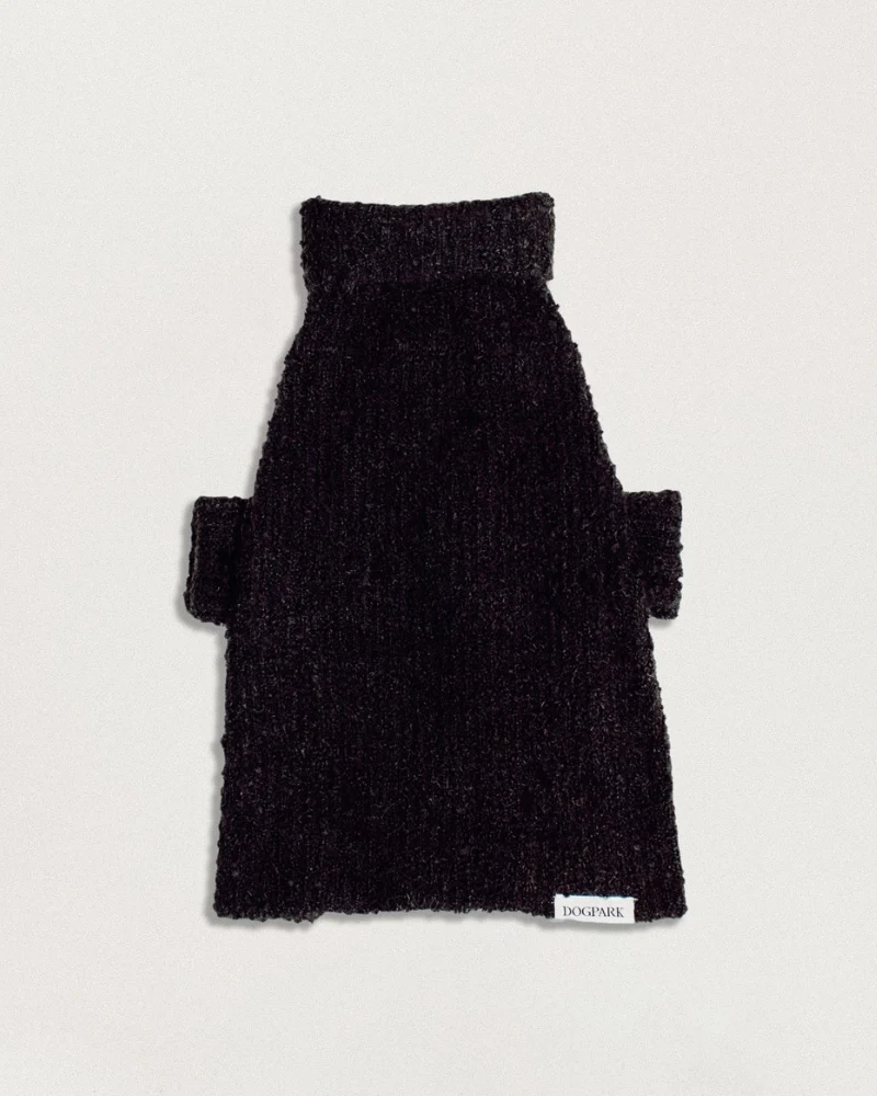Boucle Dog Sweater in Black (FINAL SALE)