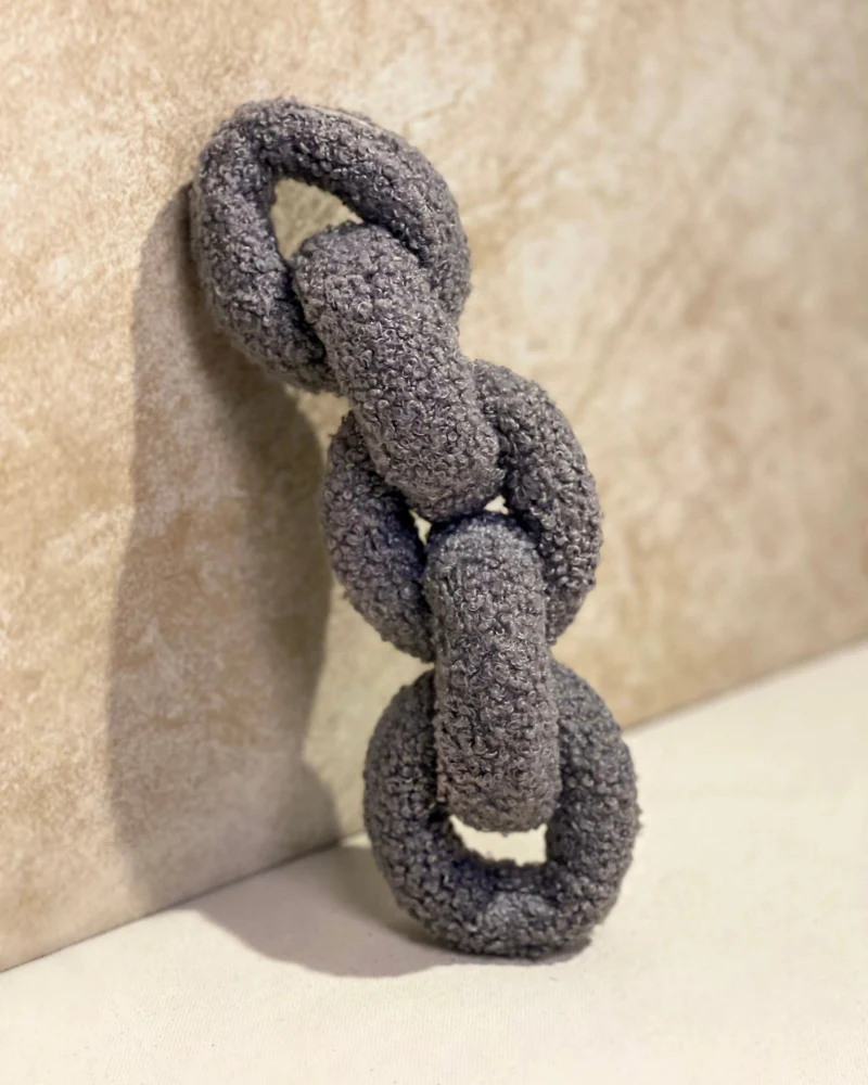 Boucle Many Links Squeaker-less Plush Dog Toy - Image 2