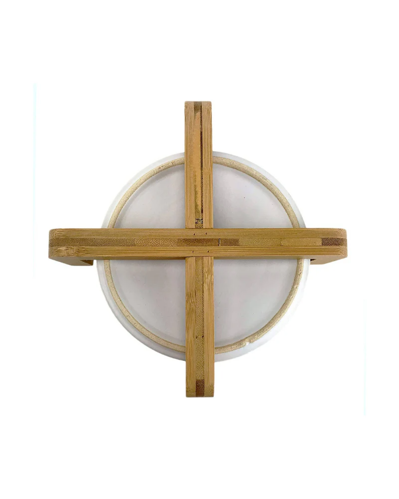 Bowl + Stand in Eggshell and Bamboo (Single) - Image 5