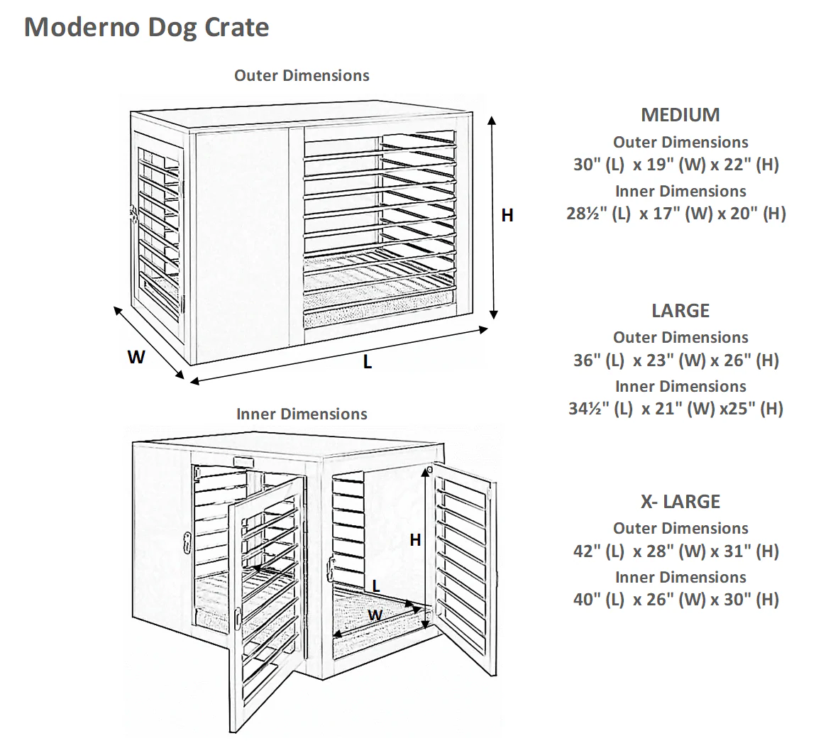Moderno Dog Crate in Grey<br>(Direct Ship) - Image 10
