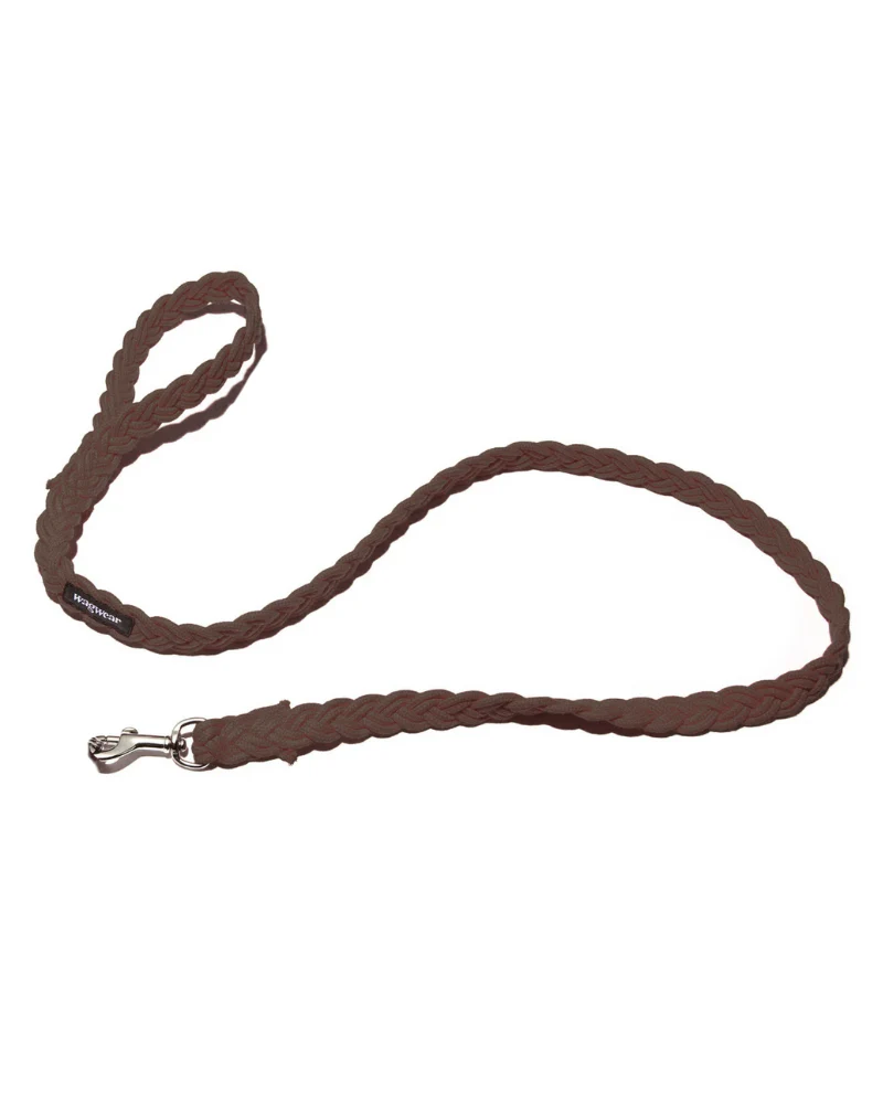 Braided Fisherman Dog Leash in Brown (Made in the USA)