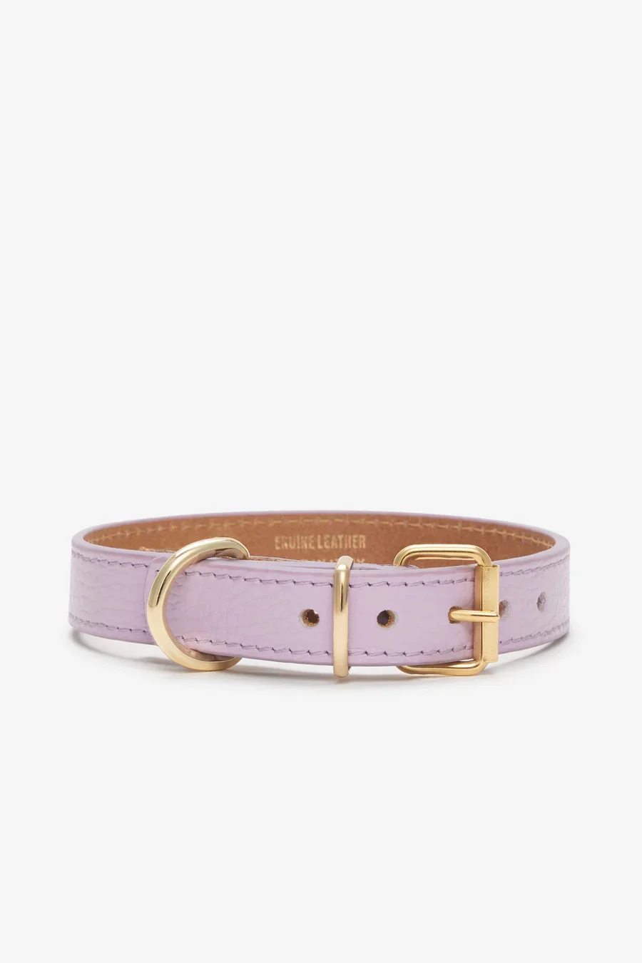 Juno Dog Collar in Lavender Cowhide Leather (Wide) (Made in Italy) (FINAL SALE) - Image 3