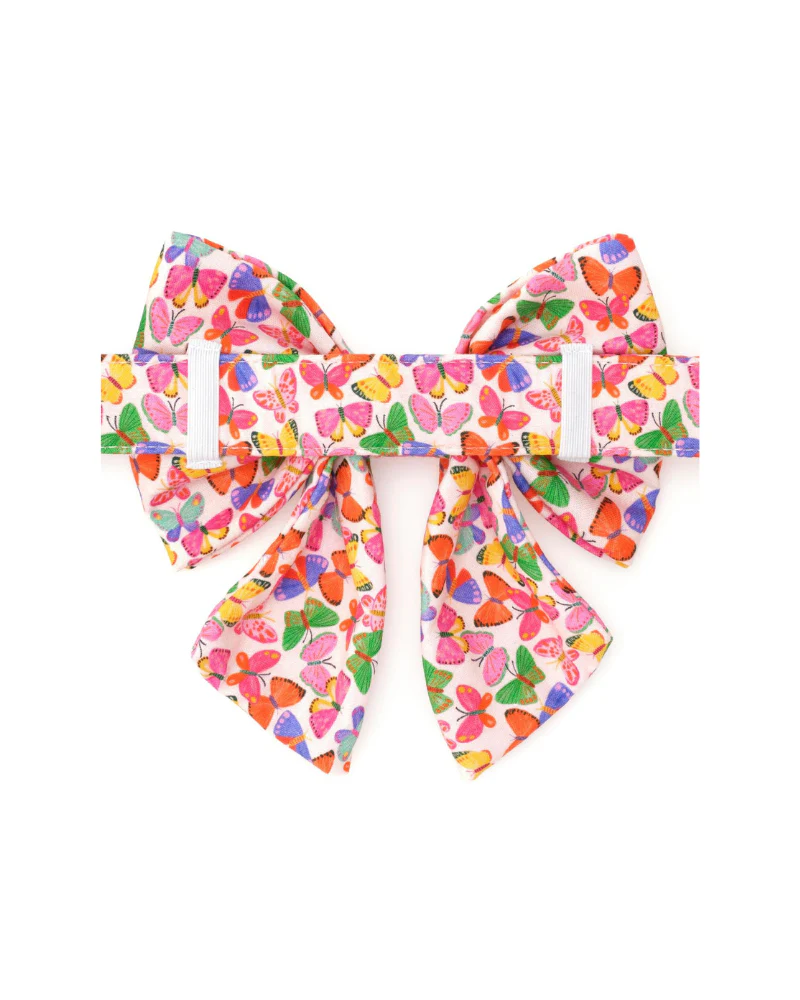 Bright Butterflies Summer Lady Dog Bow - Image 2