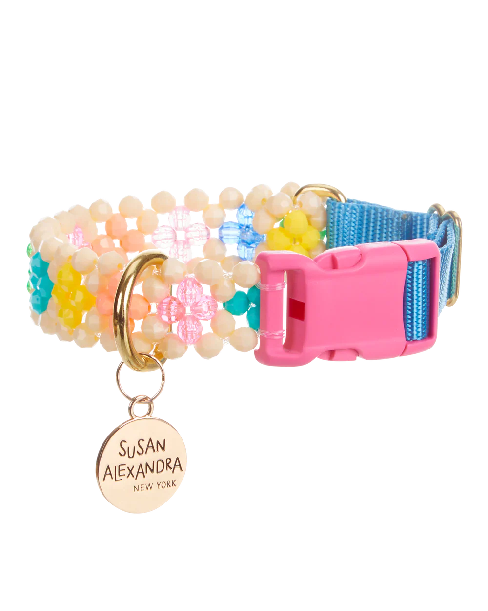 Beaded Dog Collar in Broadway (Made in the USA)
