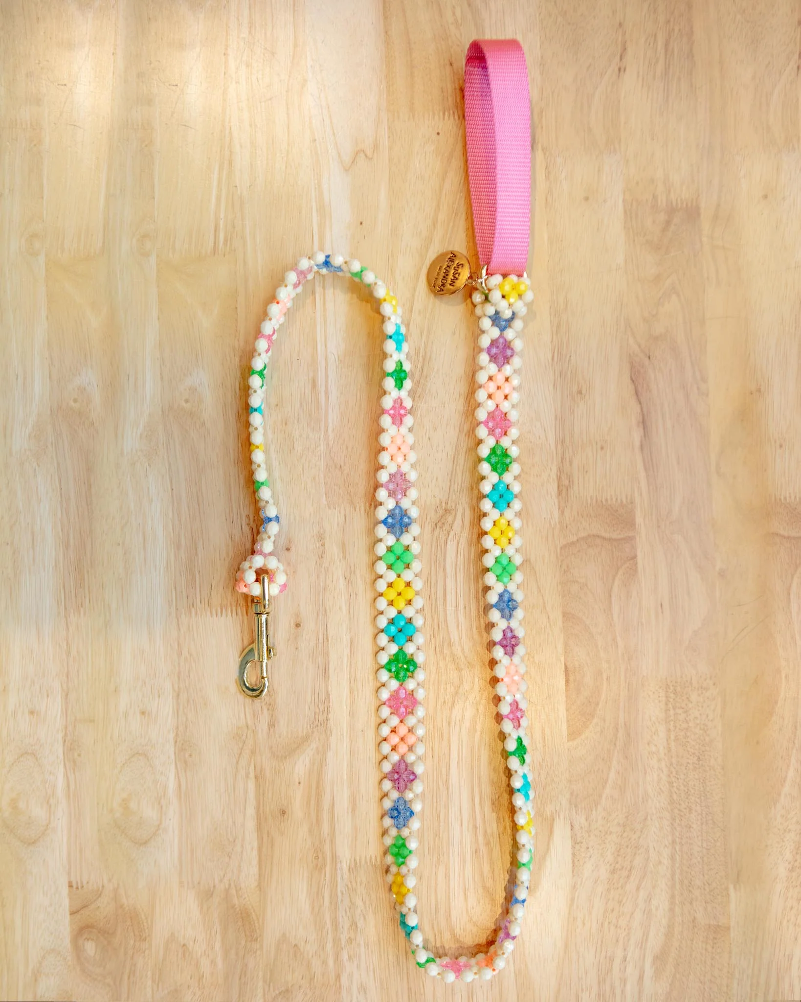 Broadway Beaded Dog Leash in Matinee (Made in the USA) - Image 2